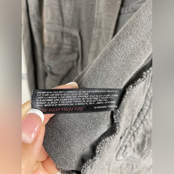 Anthropologie Gray Military Jacket - Picture 8 of 10